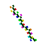 Mini Multicolored Lights (Diagonal Left)
