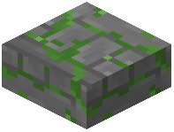 Mossy Decorated Stone Brick Slab