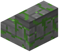 Mossy Decorated Stone Brick Stairs