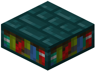 Building/Slabs/Bookshelves/Warped Nether Brick