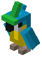 Cyan Parrot Trophy