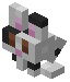 Baby Black & White Rabbit Trophy