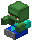 Old Zombie Villager Trophy
