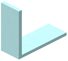 Cyan Thick Strip Corner Light Tube