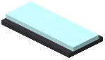 Cyan Thick Strip Wall Light