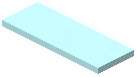 Cyan Thick Strip Wall Light Tube