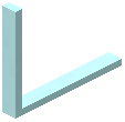 Cyan Thin Strip Corner Light Tube