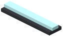 Cyan Thin Strip Wall Light