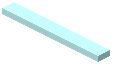Cyan Thin Strip Wall Light Tube