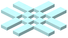 Cyan Wall Light Hash Decoration