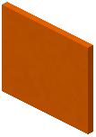 Full Orange Concrete Wall Sign
