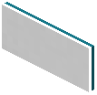 Glowing Cyan Concrete Wall Sign