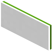 Glowing Lime Concrete Wall Sign