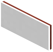 Glowing Red Terracotta Wall Sign