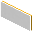Glowing Yellow Concrete Wall Sign