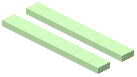 Green Double Strip Wall Light Tube