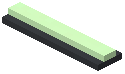 Green Thin Strip Wall Light