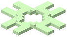 Green Wall Light Rhombus Decoration
