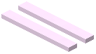 Pink Double Strip Wall Light Tube