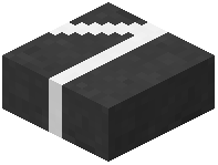 Road Slab with White Straight and Bevel-Angle Line