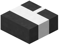Road Slab with White Thick T-shaped Line