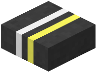 Road Slab with White & Yellow Double Line