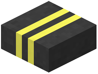 Road Slab with Yellow Straight Double Line