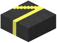 Road Slab with Yellow Straight and Bevel-Angle Line