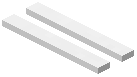 White Double Strip Wall Light Tube