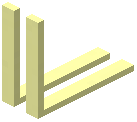 Yellow Double Strip Corner Light Tube