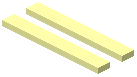 Yellow Double Strip Wall Light Tube