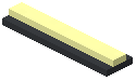 Yellow Thin Strip Wall Light