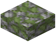 Unbreakable Mossy Cobblestone Slab