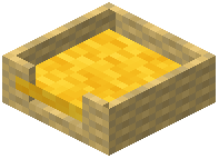 Yellow pet bed