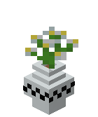White clay vase with azure bluet