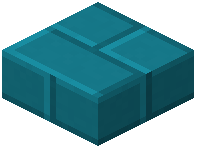 Cyan Concrete Brick Slab