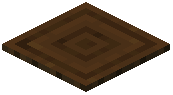 Top Dark Oak Log Pressure Plate