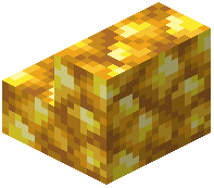 Raw Gold Block Stairs