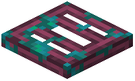 Warped-Mossy Crimson Trapdoor