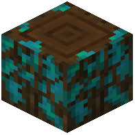 Warped-Mossy Dark Oak Log