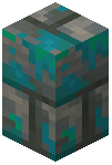 Warped-Mossy Tuff Brick Wall