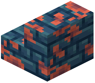 Mossy Blue Nether Brick Stairs