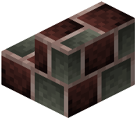 Cracked Dark Brick Tile Stairs