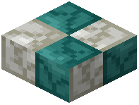 Cracked Green-White Tile Slab