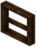 Dark Oak Window with a Pane