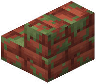 Mossy Red Brick Stairs