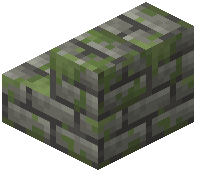 Mossy Tuff Brick Stairs