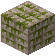 Mossy Yellow Bricks (Stack Bond)