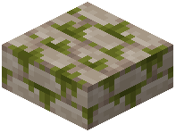 Mossy Yellow Brick Slab