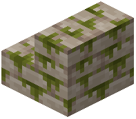 Mossy Yellow Brick Stairs